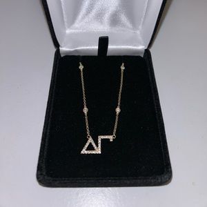 Custom Made Greek Letter Delta Gamma Necklace